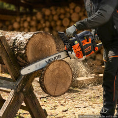 VEVOR Gas Powered Chainsaw 18 Inch 52CC 2.55HP 2 Stroke Engine Gas Chainsaw, for Wood Cutting, Tree Trimming & Land