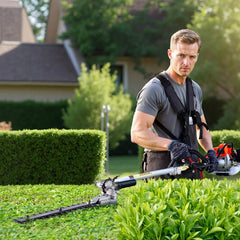 VEVOR Gas Hedge Trimmer, 2 Cycle Gas Power Handheld Hedge Trimmer, 4-in-1 26cc Weed Eater with Protective Gear Set
