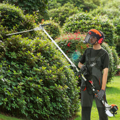VEVOR 52CC 6-in-1 Multi-Functional Trimming Tools, Gas Hedge Trimmer, Weed Eater, String Trimmer, Brush Cutter, Edger