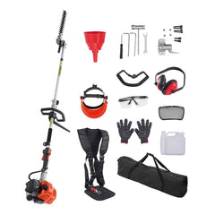 VEVOR 15.7-inch 26CC 2 Cycle Gas Hedge Trimmer, Gas Powered Pole Hedge Trimmer with Dual Sided Dual Action Blade, 270°