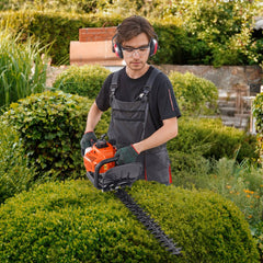 VEVOR 23.2-inch 26CC 2 Cycle Gas Hedge Trimmer, Gas Powered Handheld Hedge Trimmer with Dual Sided Dual Action Blade