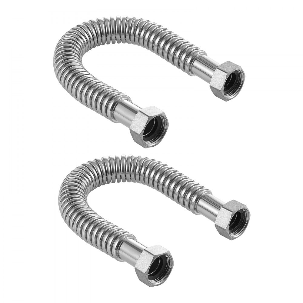 VEVOR Water Heater Kit, 18 Inch Length Water Heater Flex Connector, Waters Heaters Installation Kit with 1" FIP x 1"