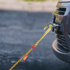 VEVOR J Hook Chain, 5/16" x 6' G80 15" Long Shank J Hook Tow Chain with RTJ Cluster Hook & Grab Hook, 5400 lbs Safe