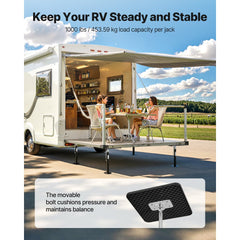 VEVOR RV Slide Out Support Jack, 2 PCS Camper Slide-Out Leveling Jack, Powder-Coated Steel Support Jacks for RV