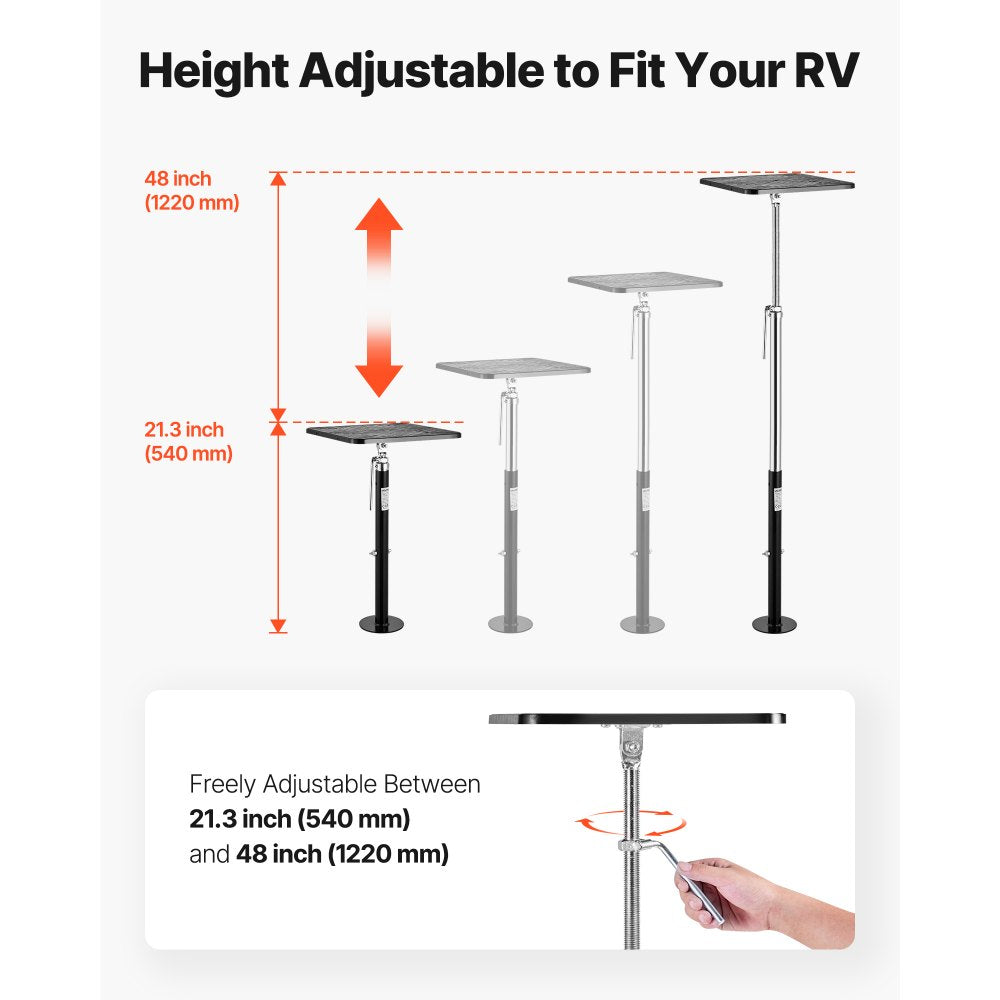 VEVOR RV Slide Out Support Jack, 2 PCS Camper Slide-Out Leveling Jack, Powder-Coated Steel Support Jacks for RV