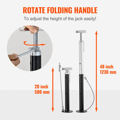 VEVOR RV Slide Out Support Jacks, 5000 lbs Capacity Each Slide Out Stabilizer, Adjusts from 20"-48" Camper Slide Out