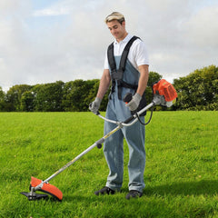 VEVOR Cordless String Trimmer, 52 cc 2-Stroke, Gas Powered Weed Wacker, 17" Cordless Grass Trimmer, Multi-Functional