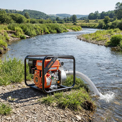 VEVOR Gas Powered Water Pump, 2 in, 142 GPM 7HP Semi Trash Water Transfer Pump Portable, Gasoline Engine with 25 ft