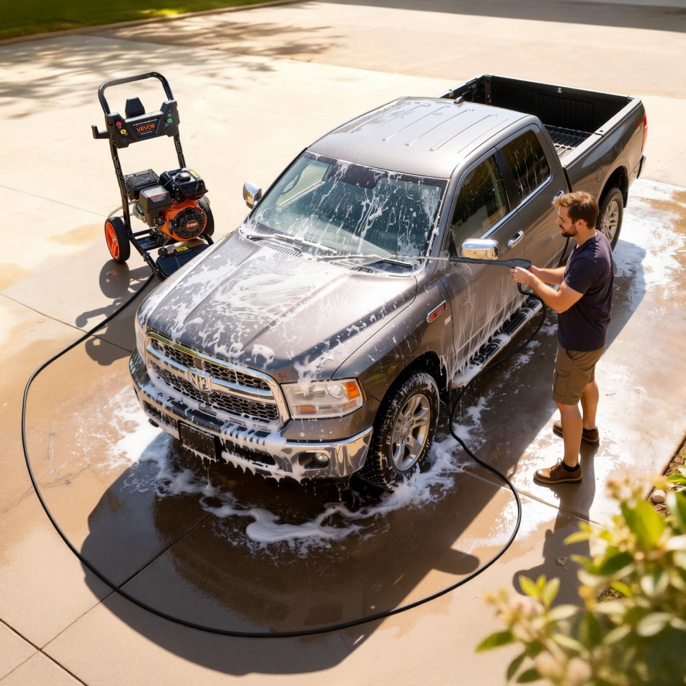 VEVOR Gas Pressure Washer 3600 PSI and 2.6 Max GPM, Full Copper Pump, Spray Gun and Wand, 5 Nozzle Set, 26 ft Hose Gas