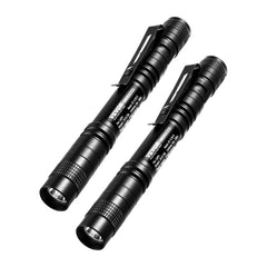 VEVOR Pen Light, 2-Pack 100 Lumens Pocket Flashlight with Clip, IPX4 Waterproof Portable Penlight, Compact and