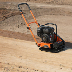 VEVOR Plate Compactor, 6.5 HP 196CC Gas Engine, 5600 VPM Vibrating Ground Rammer, 2360 lbs Compaction Force, 20.1 x 15