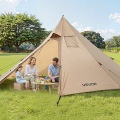 VEVOR Hot Tent for 2 Persons, Portable Winter Tipi Tent with Stove Jack, Waterproof Camping Tents, Lightweight 4 Season