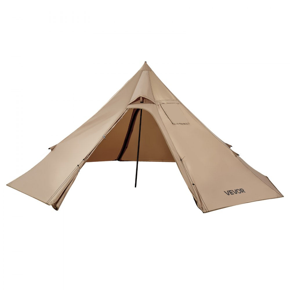 VEVOR Hot Tent for 2 Persons, Portable Winter Tipi Tent with Stove Jack, Waterproof Camping Tents, Lightweight 4 Season