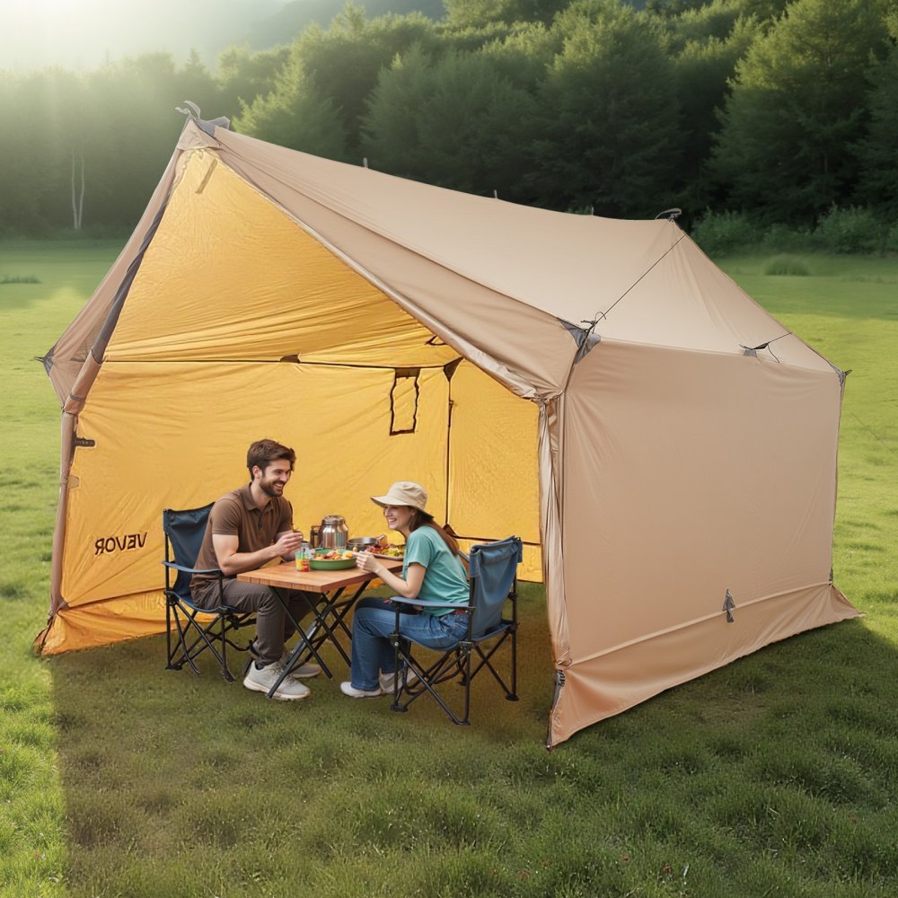 VEVOR Camping Hot Tent, 2 Persons Cabin Hot Tent with Stove Jack, Waterproof Winter Tents Shelters with Vents