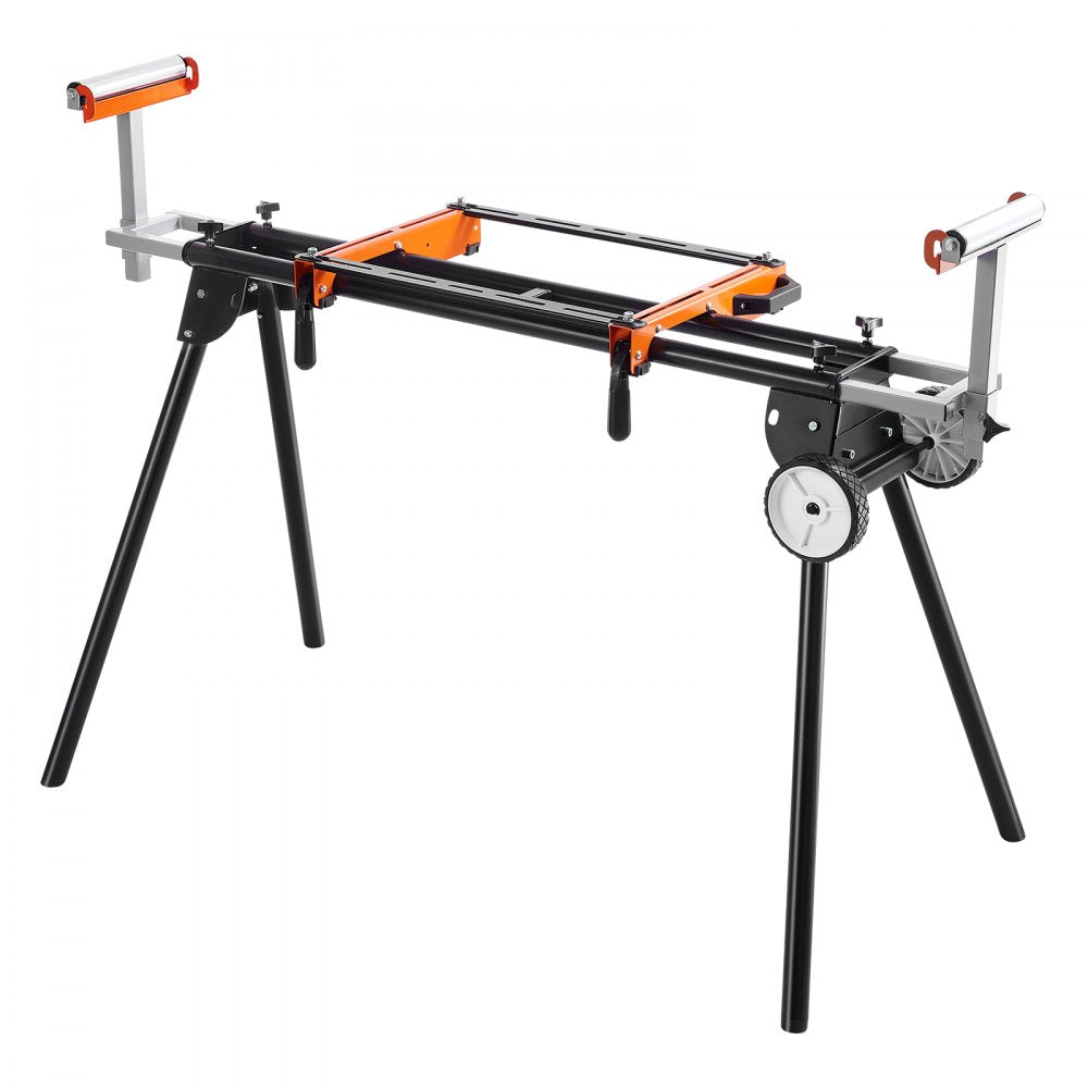 VEVOR Miter Saw Stand, 550lbs Load Capacity Steel Collapsible Stand for Miter Saw with One-piece Mounting Brackets