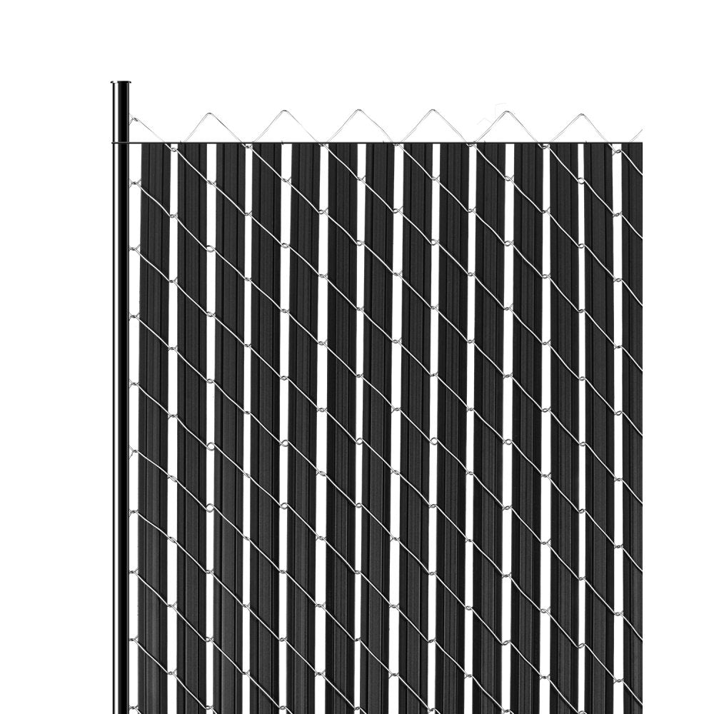 VEVOR Bottom Locking Privacy Slats, Double-Wall Vertical Bottom-Locking Slats with Wings for Chain-Link Fence