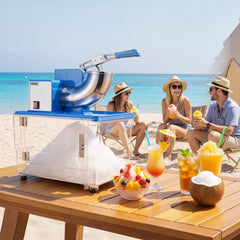VEVOR Commercial Ice Crusher 661LBS/H, 350W Electric Snow Cone Machine with 4 Blades, 2000RPM Stainless Steel Shaved