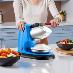 VEVOR Ice Crusher Machine, 220lbs Per Hour Electric 4 Blades Snow Cone Maker, Stainless Steel Shaved Ice Machine with