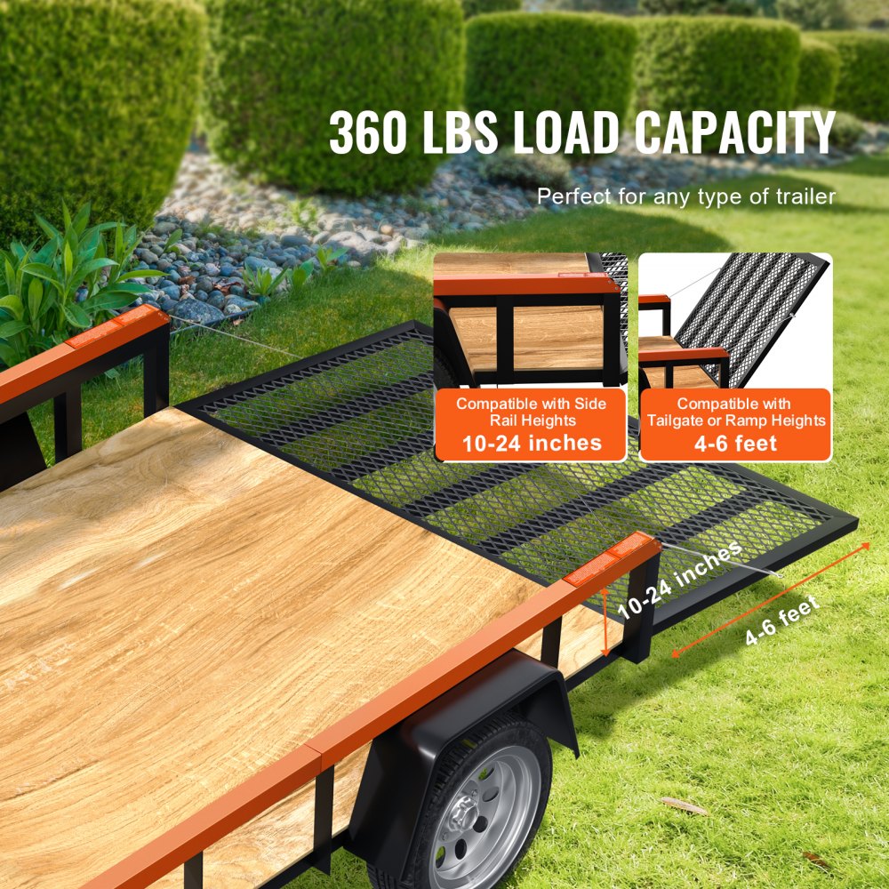 VEVOR 2-Sided Trailer Tailgate Lift Assist, 360 lbs Load Capacity, Compatible with Open Utility Trailer Tailgate and