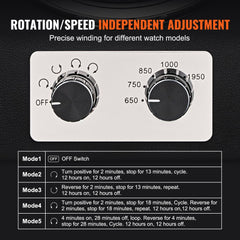 VEVOR Watch Winder, Watch Winder for 4 Men's and Women's Automatic Watches, with 4 Super Quiet Japanese Mabuchi Motors