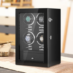 VEVOR Watch Winder, Watch Winder for 4 Men's and Women's Automatic Watches, with 4 Super Quiet Japanese Mabuchi Motors