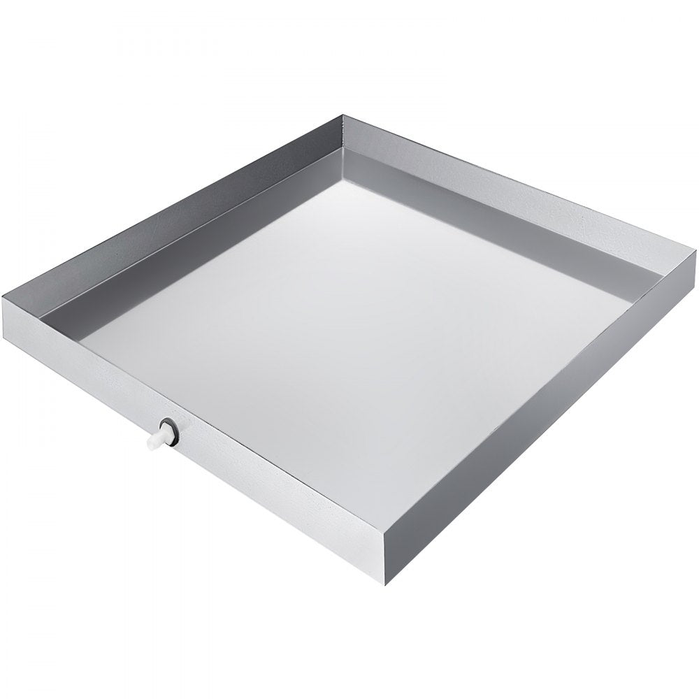 VEVOR 27 x 25 x 2.5 Inch Washing Machine Pan 304 Stainless Steel Washing Machine Drain Pan 18 GA Thickness Heavy Duty