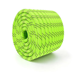 VEVOR Double Braided Polyester Rope 1/2 in x 120 ft Arborist Rigging Rope, for Tree Work, Heavy Duty 11 Strands, 3700