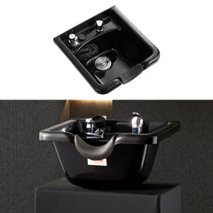VEVOR Shampoo Bowl, ABS Plastic Shampoo Sink for Salons and Home, Easy to Clean and Install Salon Shampoo Bowls for