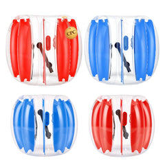 VEVOR 4 Pack Inflatable Bumper Balls 3FT+4FT Bubble for Kids Teens Blue+Red, for Backyard, Camping, Picnic, Park