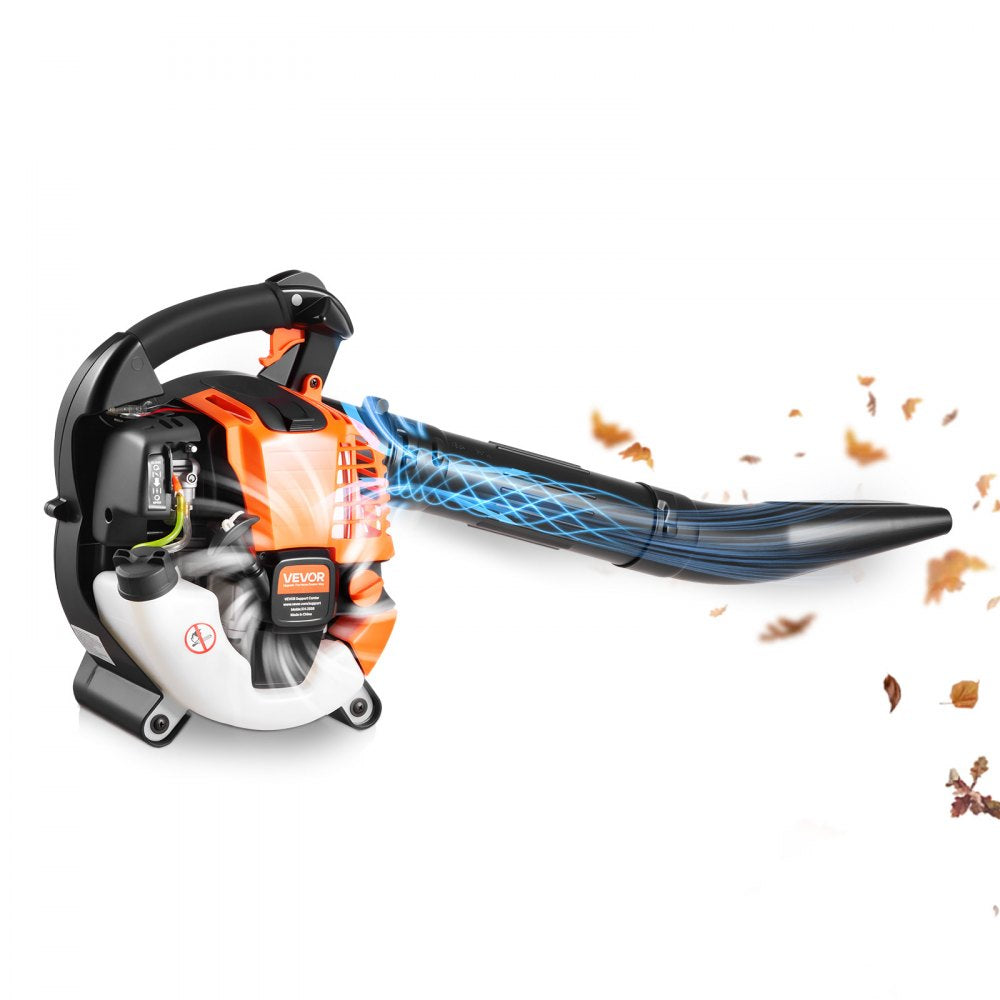 VEVOR Gas Leaf Blower, 25.4CC 4-Stroke Gas Powered Handheld Leaf Blower with 0.75L Fuel Tank, 340 CFM Air Volume, 130