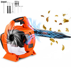 VEVOR Leaf Blower, 26CC 2-Cycle Handheld Leaf Blower with A Fuel Tank, 2-in-1 Blower 425CFM Air Volume 156MPH Speed