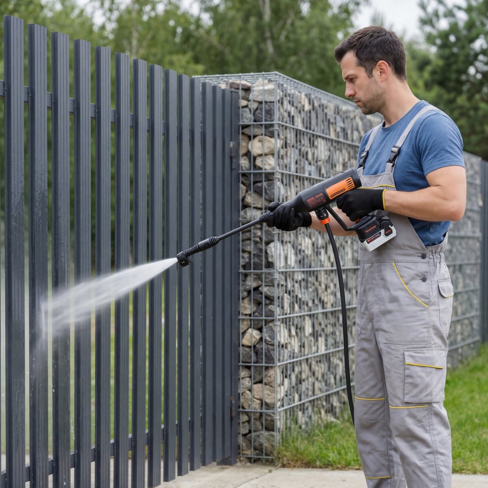 VEVOR Cordless Pressure Washer, 1200PSI MAX Portable Pressure Washer with Brushless Motor, 6-in-1 Nozzle & Water Hose
