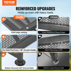 VEVOR Goat & Sheep Stand, 51x23 inch Livestock Stand, Metal Livestock Milking and Shearing Stand 21" to 33" Adjustable