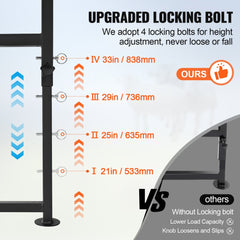 VEVOR Goat & Sheep Stand, 51x23 inch Livestock Stand, Metal Livestock Milking and Shearing Stand 21" to 33" Adjustable