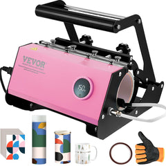 VEVOR Mug Heat Press, 11-30oz Tumbler Heat Press Machine, Sublimation Transfer Straight Skinny Tumblers, Cup Heat Press