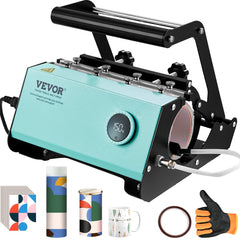 VEVOR Mug Heat Press, 11-30oz Tumbler Heat Press Machine, Sublimation Transfer Straight Skinny Tumblers, Cup Heat Press