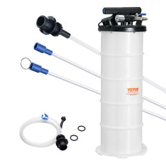 VEVOR Fluid Extractor, 1.74 Gallons (6.5 Liters), Pneumatic/Manual Oil Changer Vacuum Fluid Extractor with Dipstick and