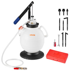 VEVOR Transmission Fluid Pump, 7.5 L Capacity, Manual Fluid Transfer Pump with 8 ATF Adapters & 47 in Outlet Horse, ATF