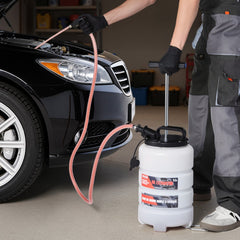 VEVOR Fluid Extractor, 9.5 L Capacity, Manual Vacuum Oil Extractor Pump with 59 in Long Horse & Three 47 in Extension