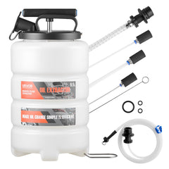 VEVOR Fluid Extractor, 9.5 L Capacity, Manual Vacuum Oil Extractor Pump with 59 in Long Horse & Three 47 in Extension