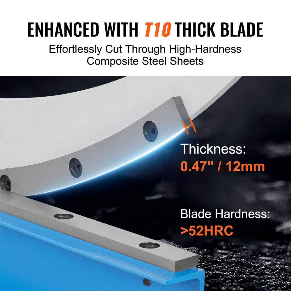 VEVOR 32" Manual Hand Plate Shear for Metal Sheet Processing, Benchtop Cutter with Q235 Material, for Crafts Thick