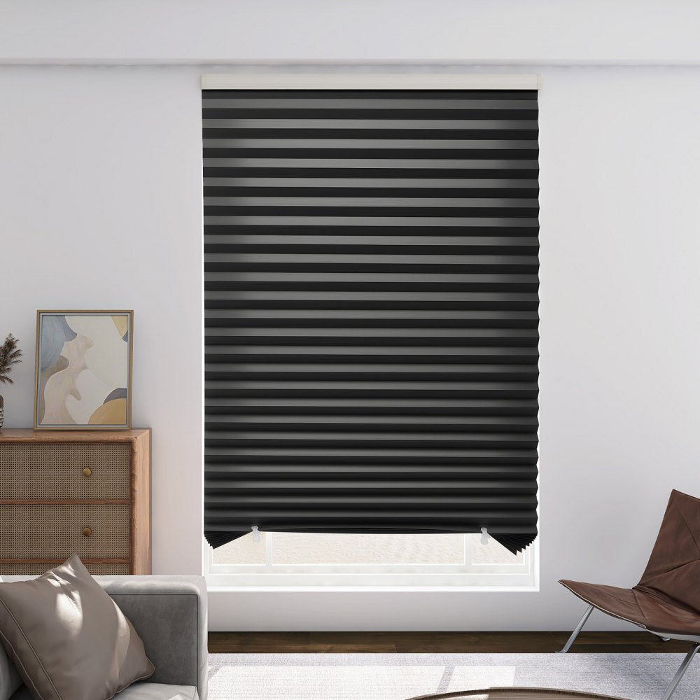 VEVOR Paper Blinds, 6 Pack, 36 in x 72 in, Temporary Blackout Pleated Paper Shades, No Tools No Drilling, Pleated