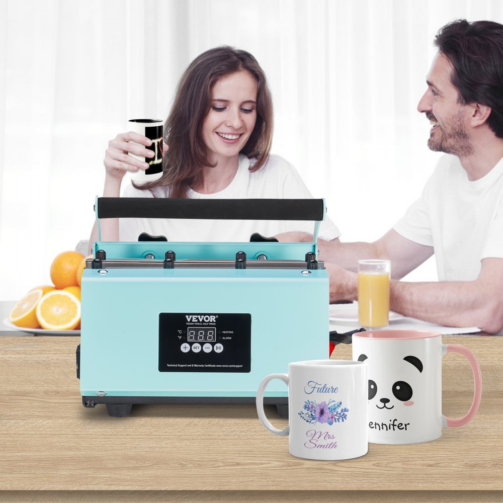 VEVOR Tumbler Heat Press Machine, 11-30oz Mug Press, Heat Up Fast and Even, Tumbler Press with Sublimation Paper, Tape
