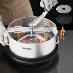 VEVOR Manual Bud Leaf Trimmer, 12 in Reaper Bowl Bud Trimmer with Stainless Steel Blades, Visual Cutting , Wet & Dry