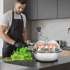 VEVOR Bud Leaf Bowl Trimmer, 13 in Manual Bud Trimmer, with Sharp Stainless Steel Blades, Visual Cutting, Wet & Dry