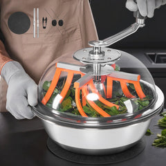 VEVOR Bud Leaf Bowl Trimmer, 13 in Manual Bud Trimmer, with Sharp Stainless Steel Blades, Visual Cutting, Wet & Dry