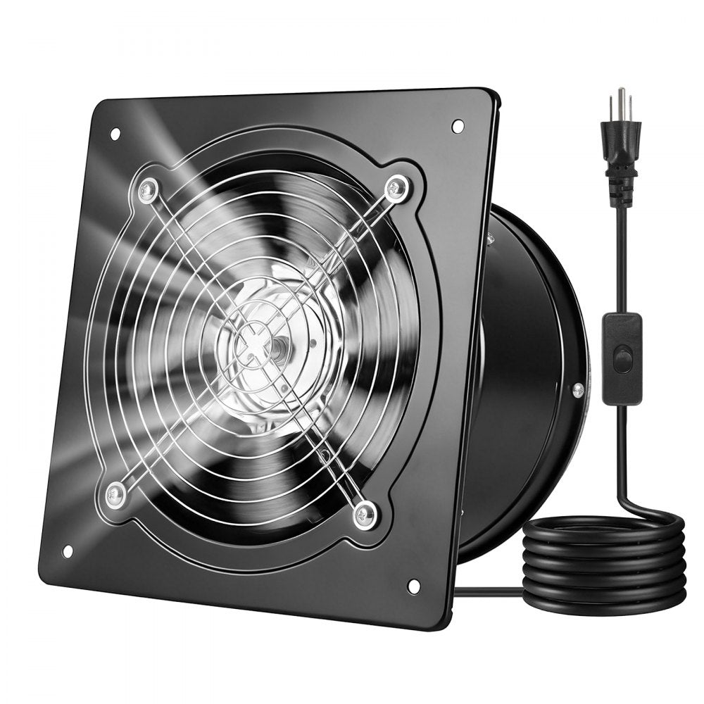 VEVOR 8 Inch Exhaust Fan, 576 CFM High Velocity Wall Mount Vent Fan with On/Off Control, Low Consumption, Portable