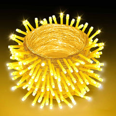 VEVOR LED Christmas String Lights, 200 LED, 76 ft Connectable Warm White Christmas Lights Outdoor, with 8 Modes, Auto