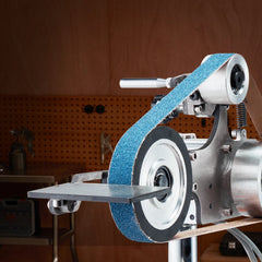 VEVOR Belt Grinder Sander, 30 x 1-Inch Variable Speed Belt Polisher with VFD, 550W Polishing Grinding Machine with 2