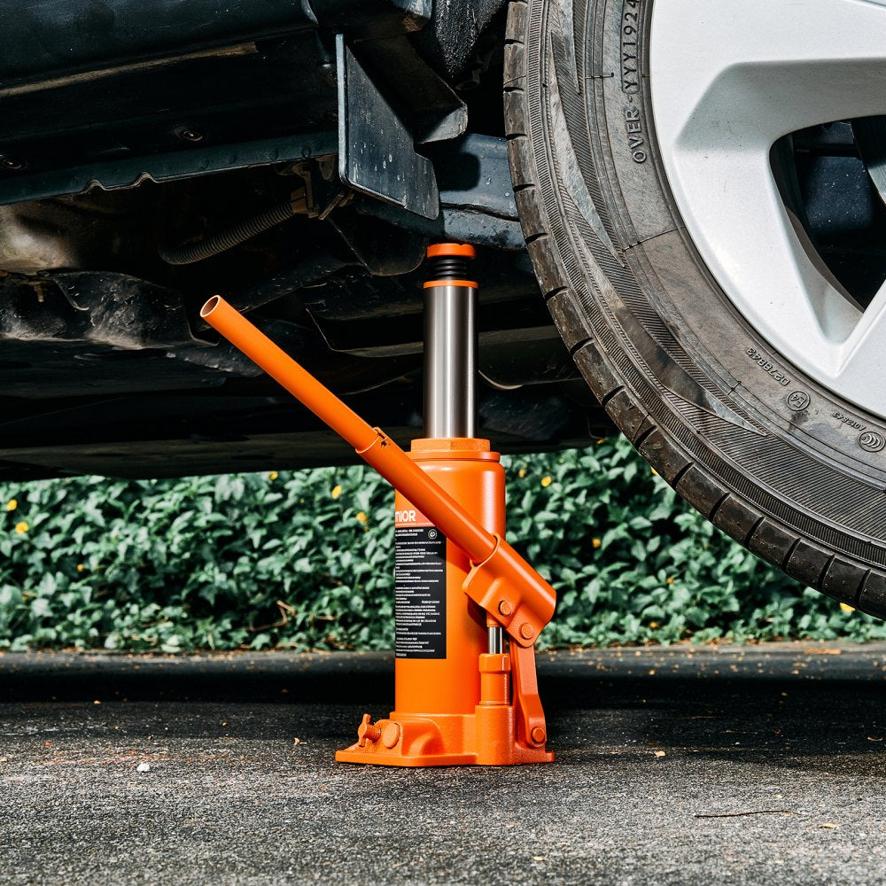 VEVOR Hydraulic Bottle Jack, 10 Ton (22046 lbs) Capacity, 9.3-18.5 Inch Lifting Range, Heavy Duty Welded Bottle Jack